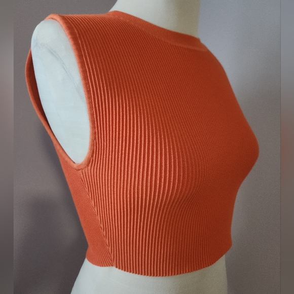 SOLD - Ribbed Crop Top - Picture 2 of 3